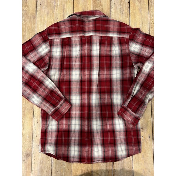 Carhartt Men's Red Plaid Relaxed Fit Flannel sz Small EUC - Picture 10 of 11